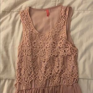 Lacy Top Blush Dress